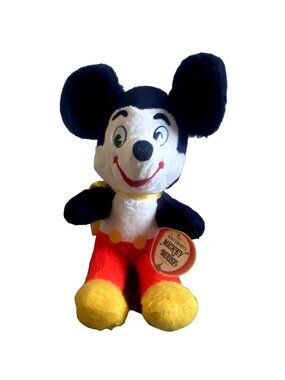 Vintage Walt Disney Mickey Mouse 17" Stuffed Character-NWT